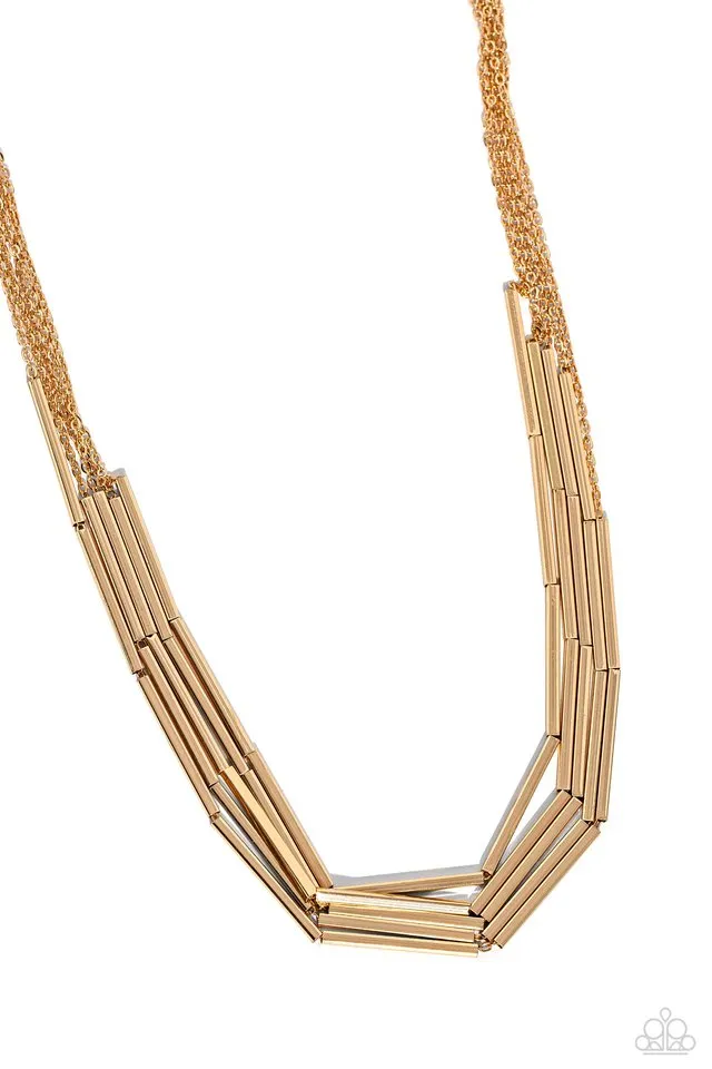 Paparazzi Necklace ~ Dynamic Default - Gold