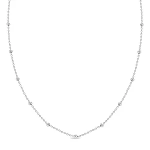 Polished Satellite Chain 16" Kids / Children's / Girls Chain - Sterling Silver