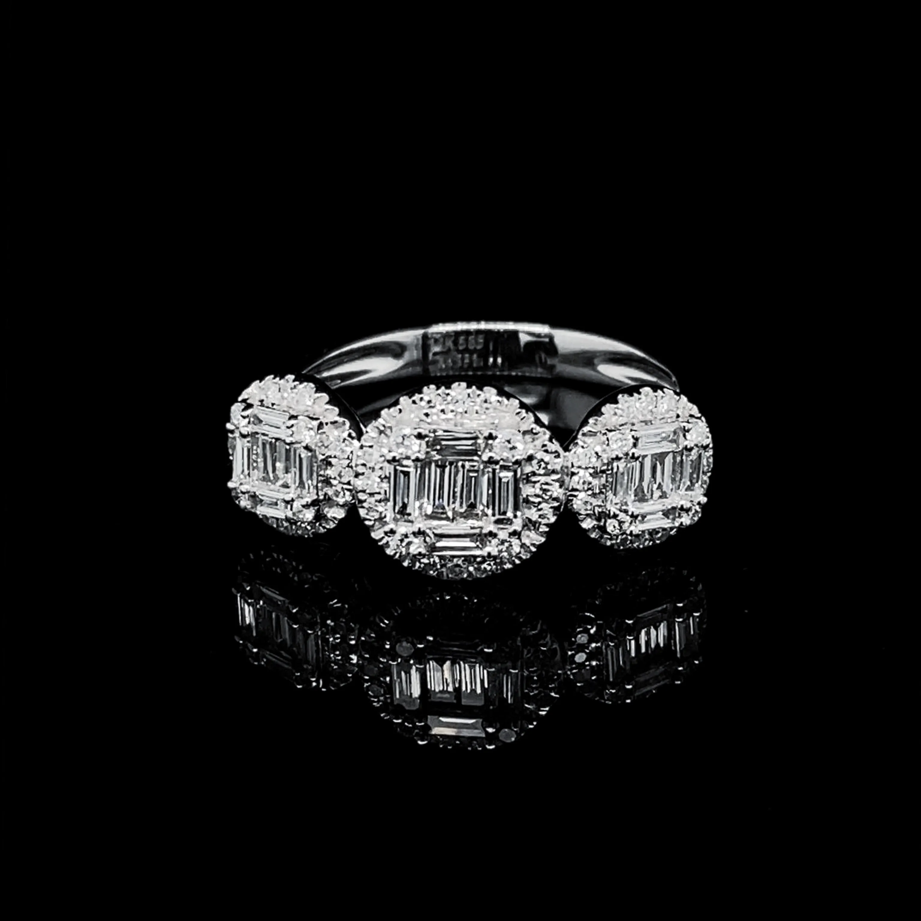 PRE-ORDER | Trio Round Diamond Jewelry Set 14kt