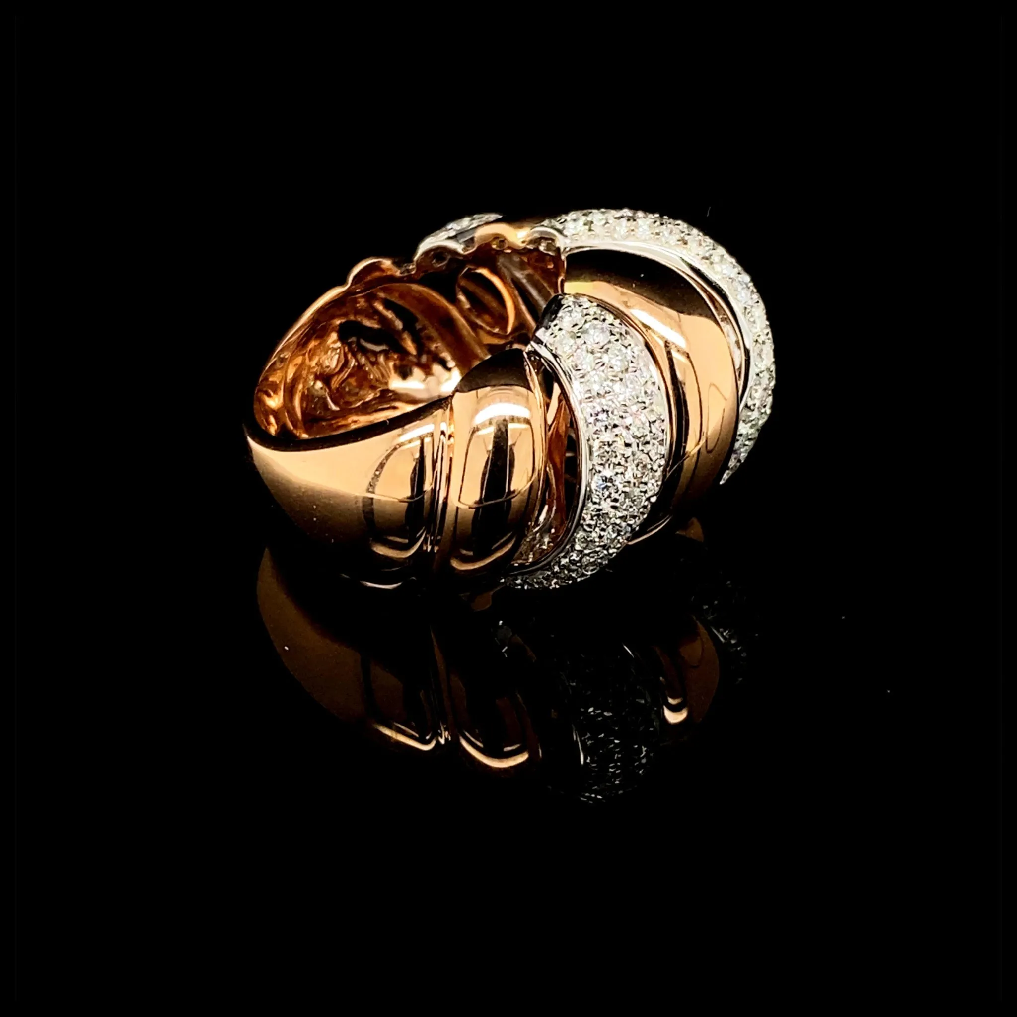 PREORDER | Rose Deco Diamond Ring 14kt