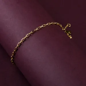 Real Gold Plated Chain Anklet For Women By Accessorize London