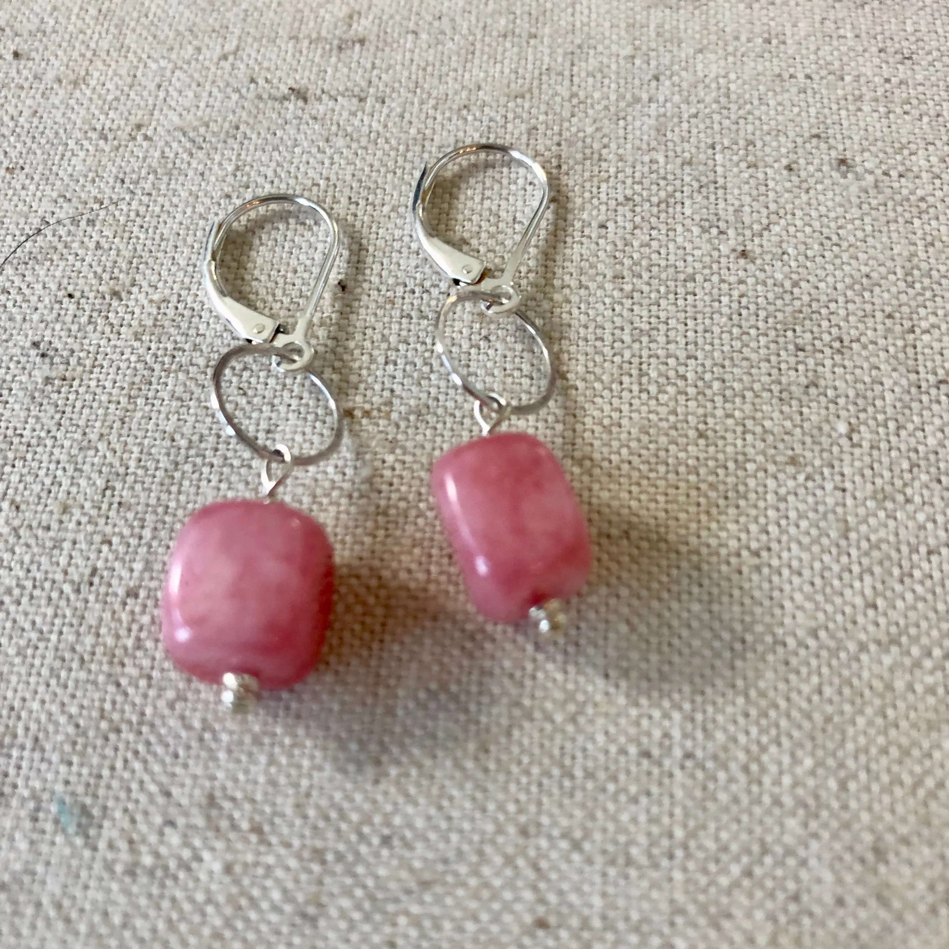 Rhodochrosite Earrings