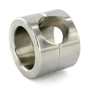 Rimba Stainless Steel Silver Ball Stretcher with Imbustool for Men