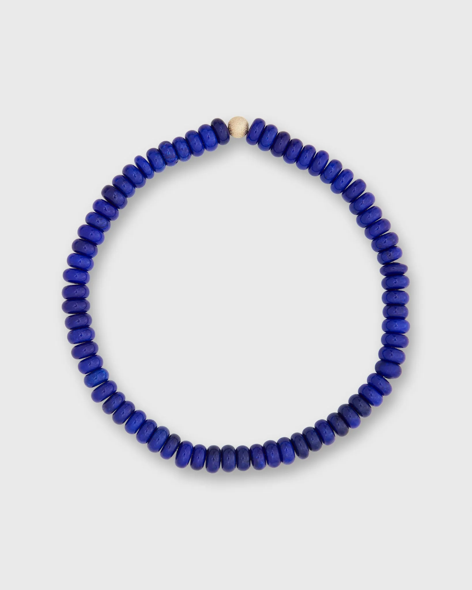 Semi Precious Beaded Choker in Deep Blue