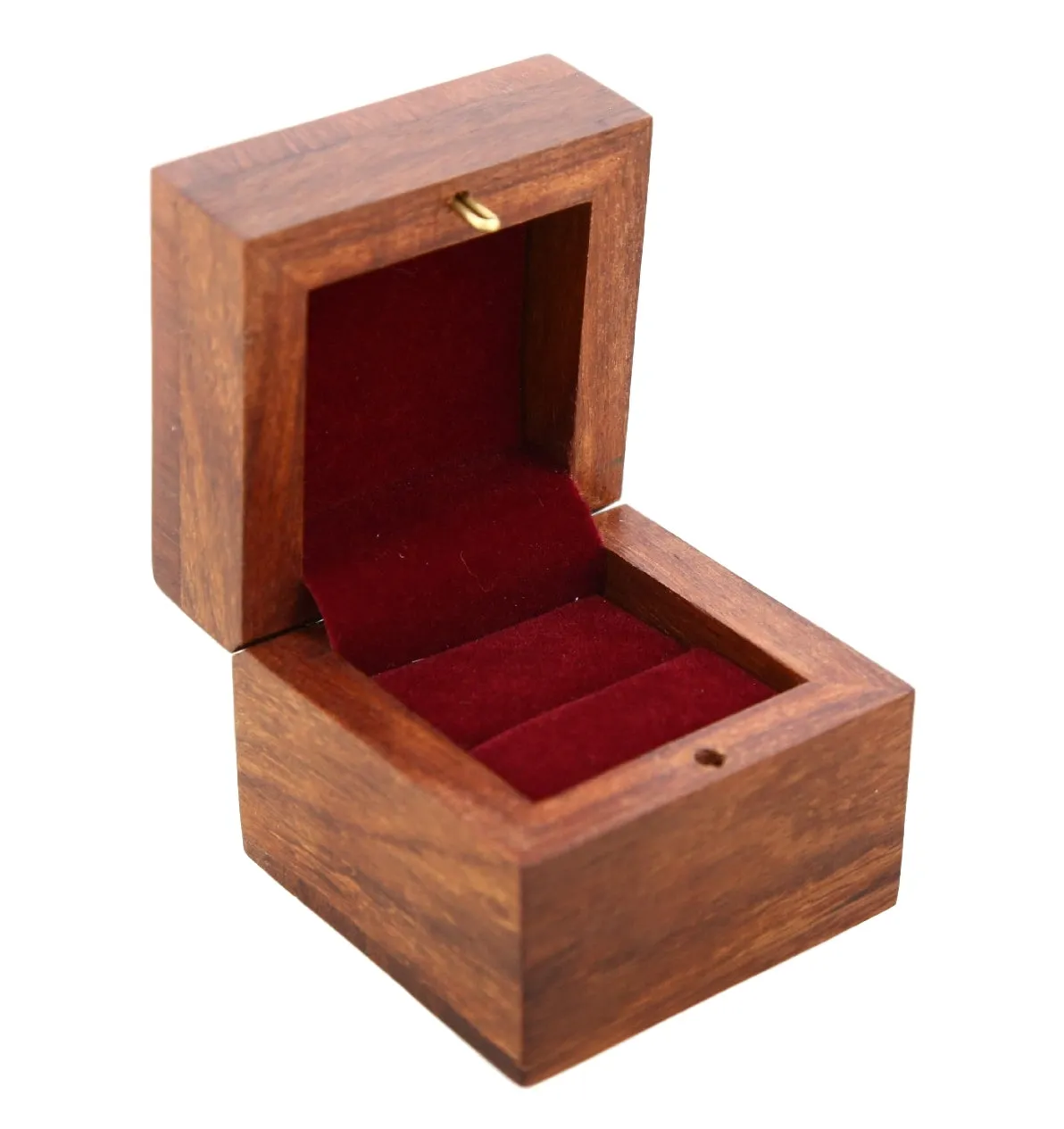 ShalinIndia Wooden Box for Jewelry Handmade Indian - Perfect for Rings,2X2X2 Inch,wc_ring_box_1