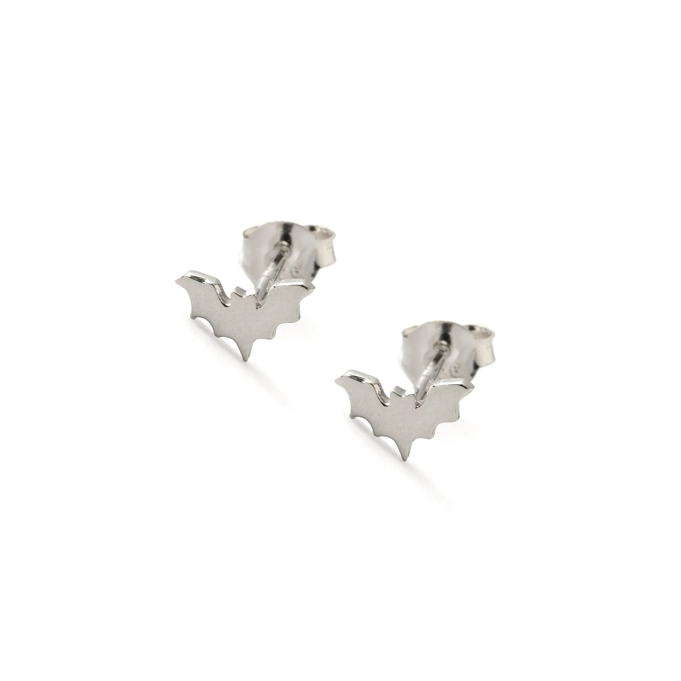 Silver Bat Studs