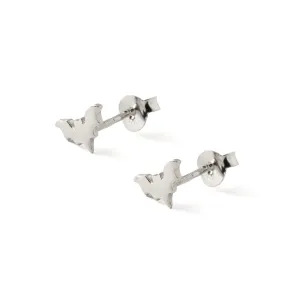 Silver Bat Studs