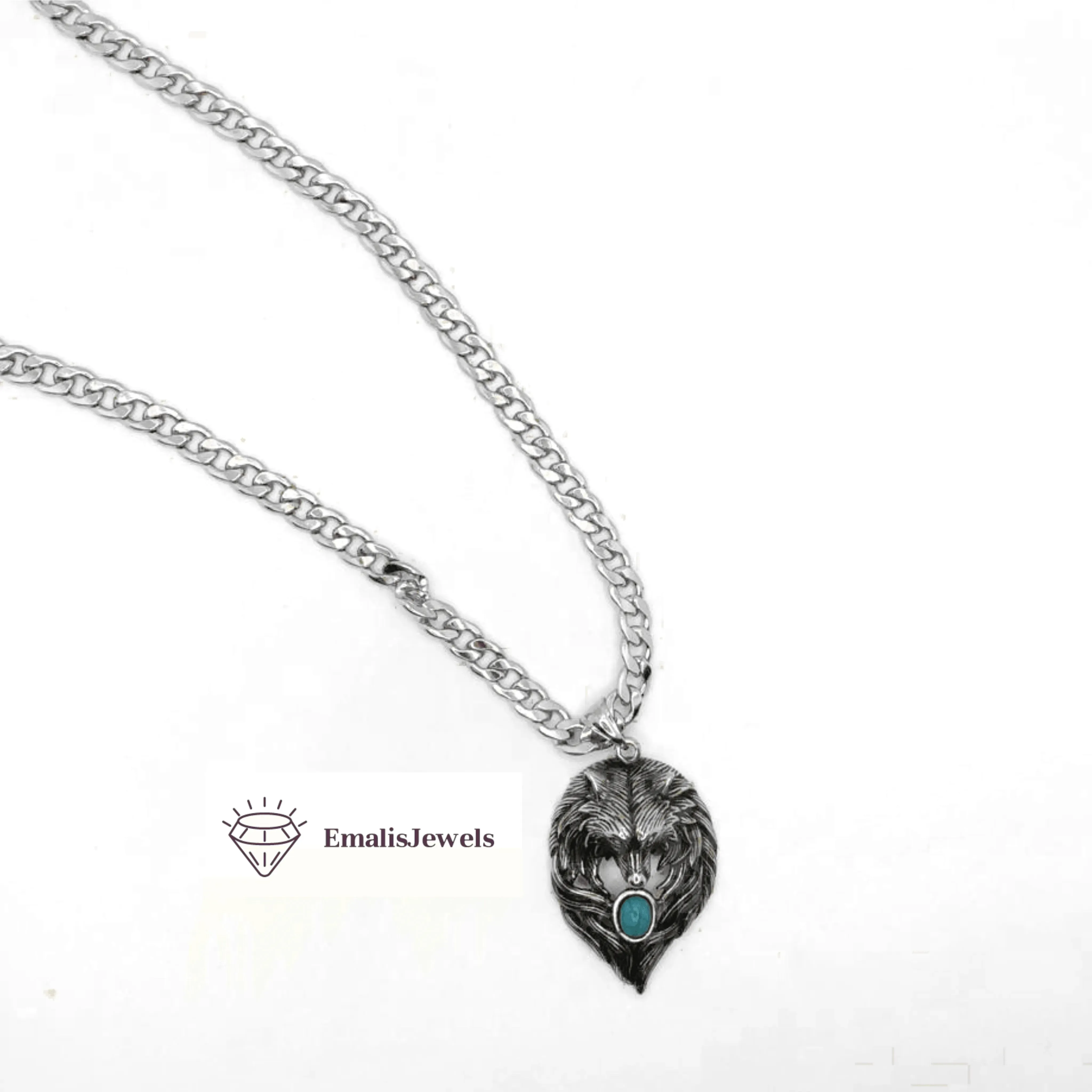 Stainless Steel Chain Necklace and Stainless Steel Pendant Sets by Emalis