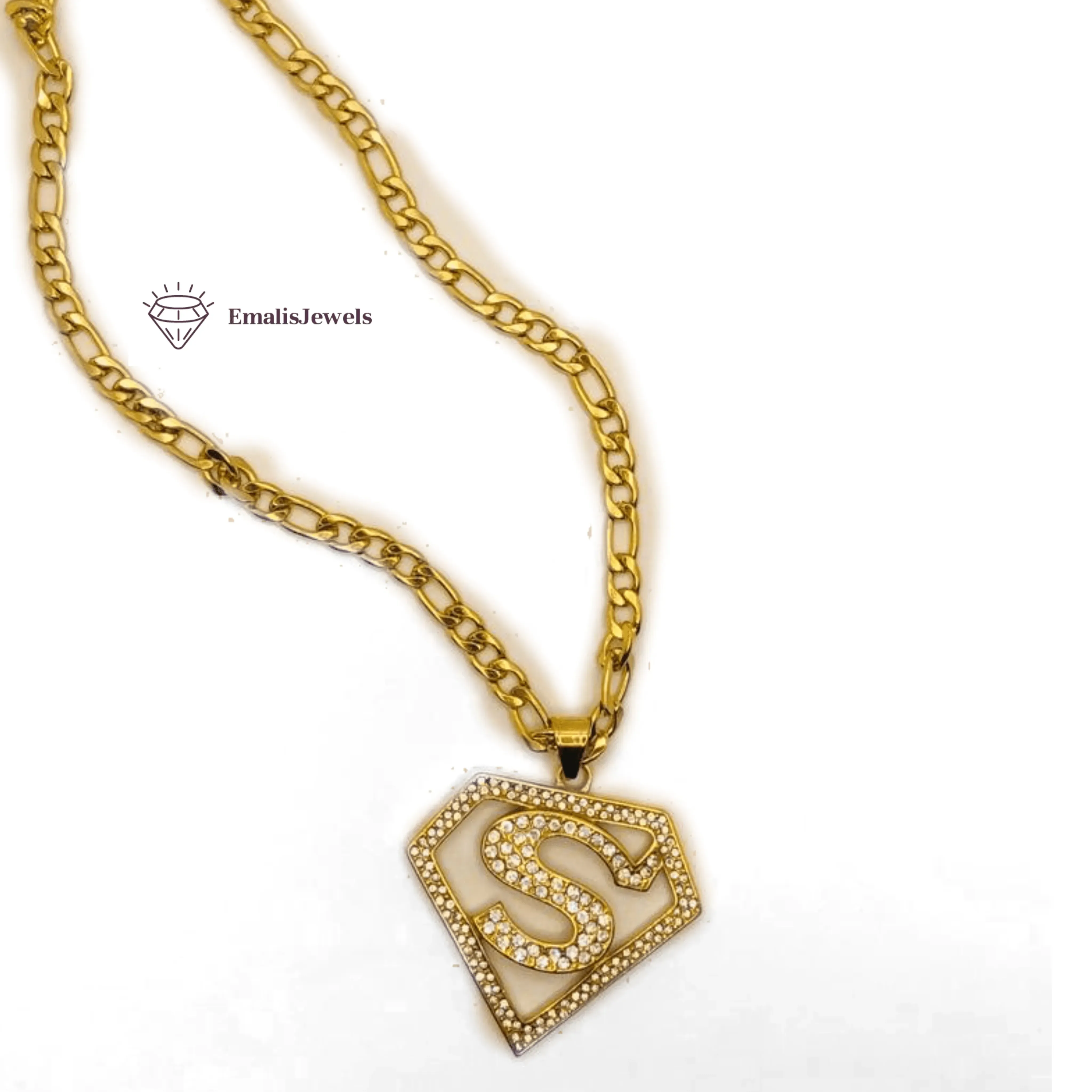 Stainless Steel Chain Necklace and Stainless Steel Pendant Sets by Emalis