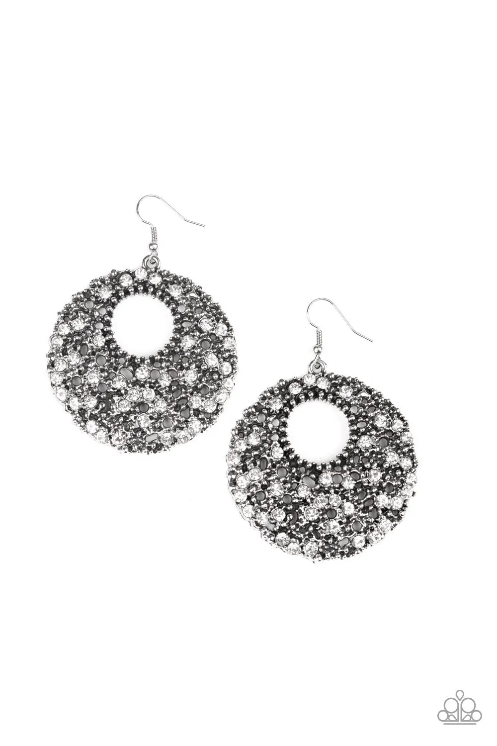 Starry Showcase White-Earrings