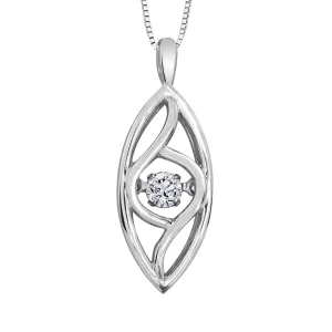 Sterling Silver Canadian Diamond Pulse Pendant