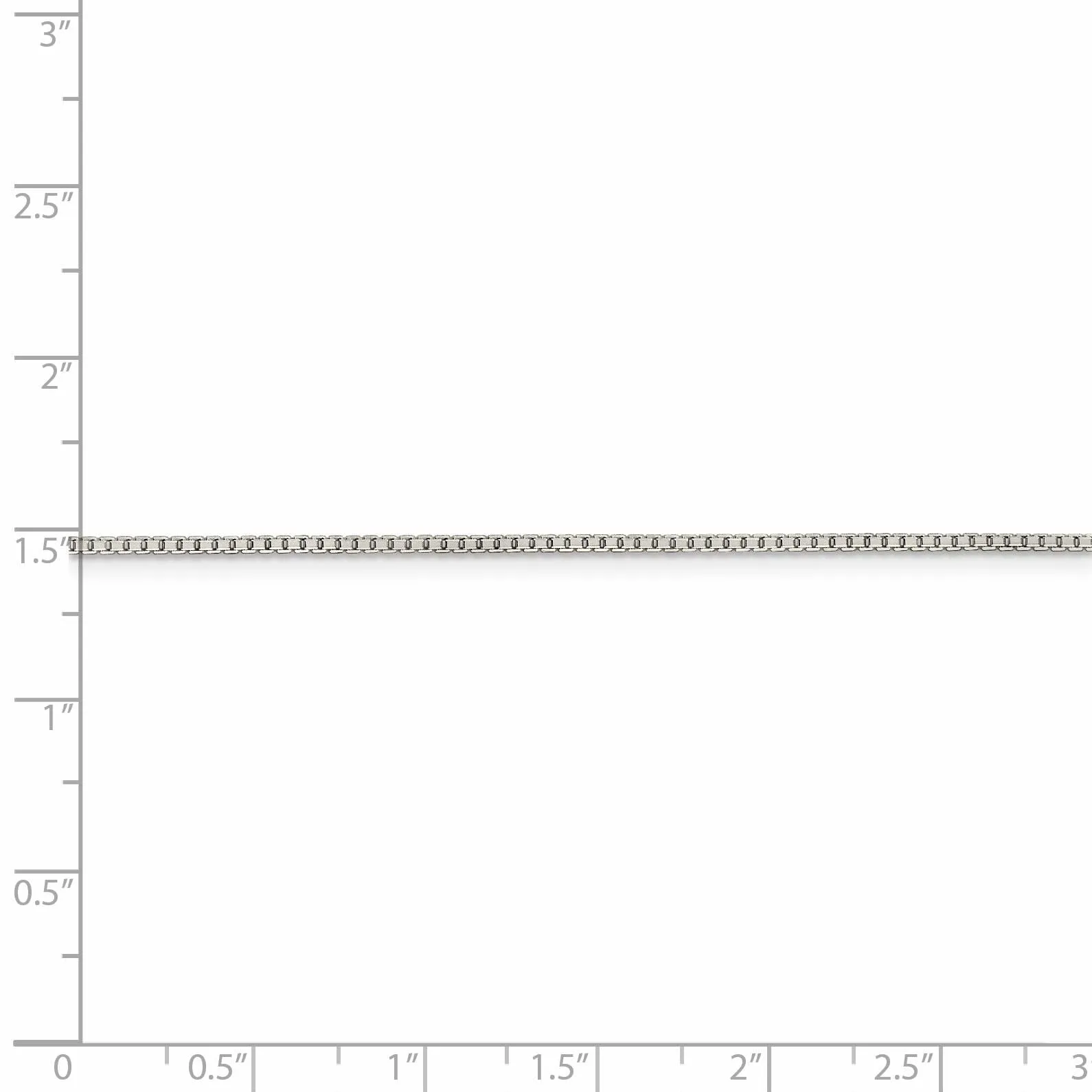 Sterling Silver D.C 1.25-mm Octagon Box Chain