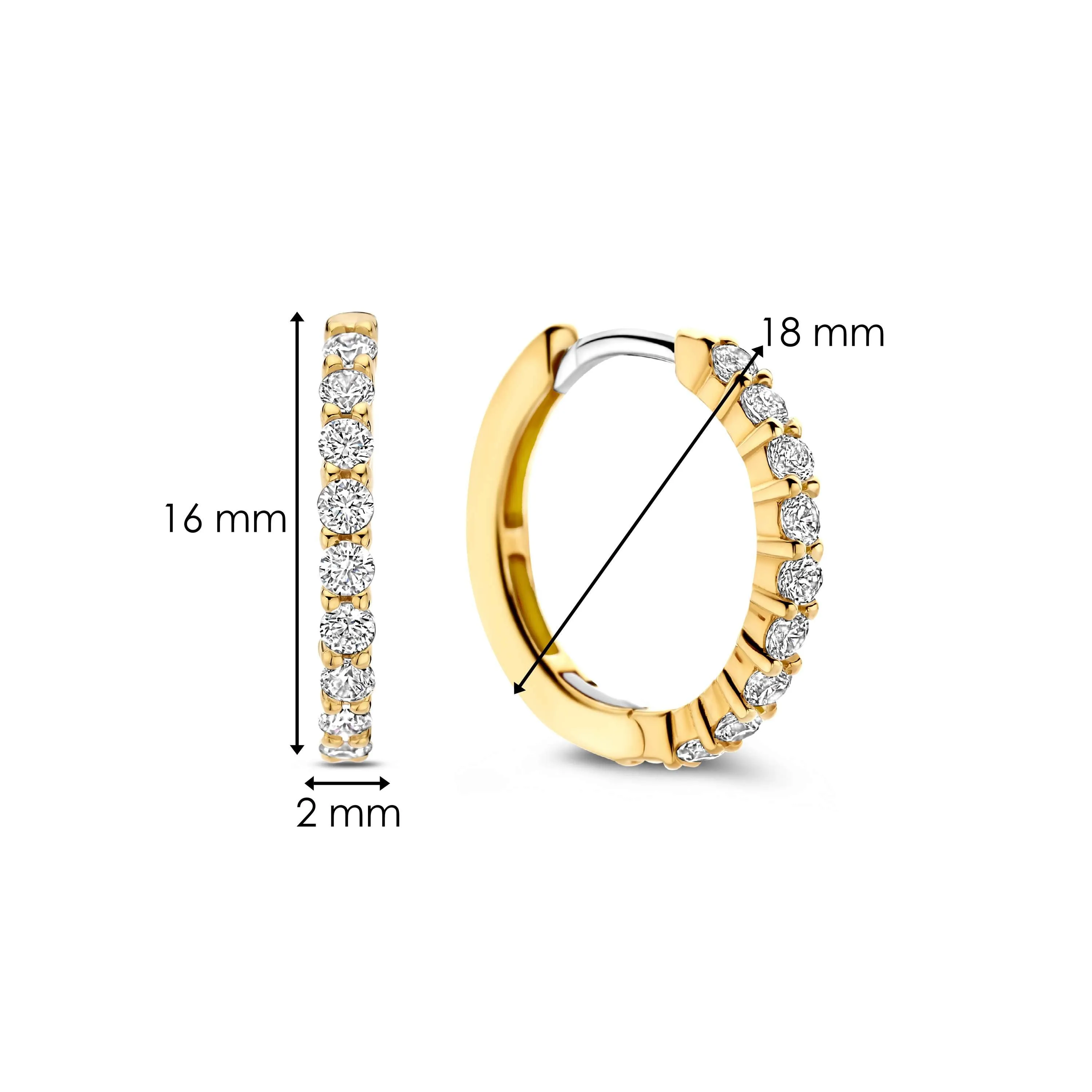 TI SENTO Medium Hoops - 7958ZY