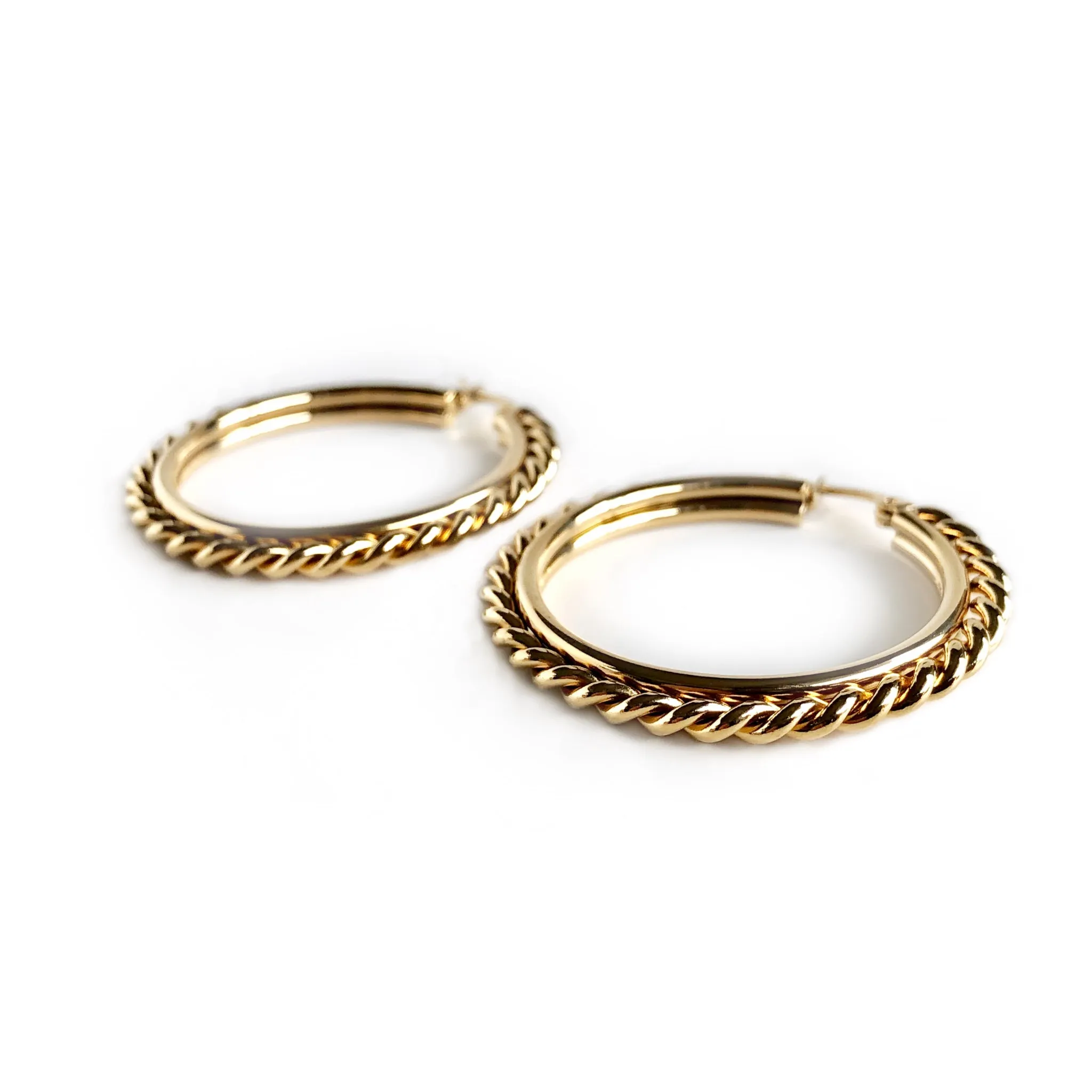 Twist Hoop Earrings