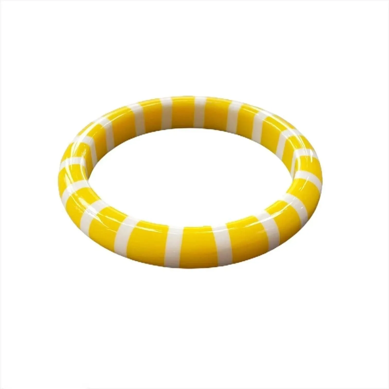 Vintage Plastic Bangles Yellow White Stripes Red Black Dots