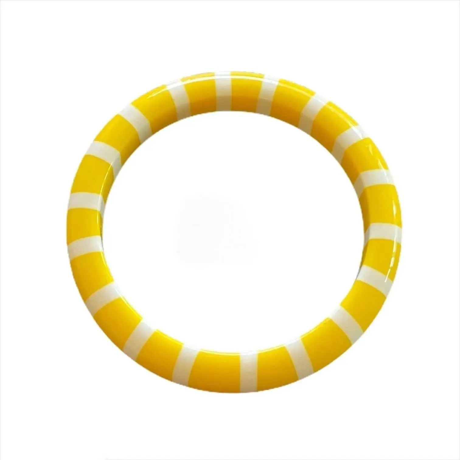 Vintage Plastic Bangles Yellow White Stripes Red Black Dots