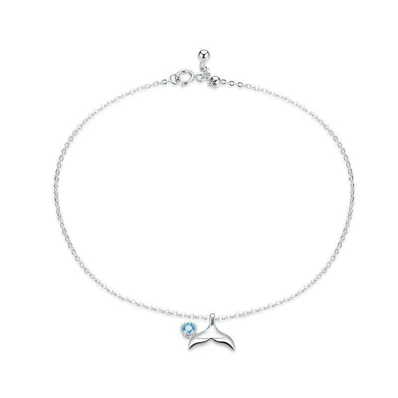 Women's Fashion Simple Sterling Silver Anklet